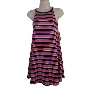 Arizona Jean Co Sleeveless A-Line Swing Dress Back Cutout Women Size M NEW